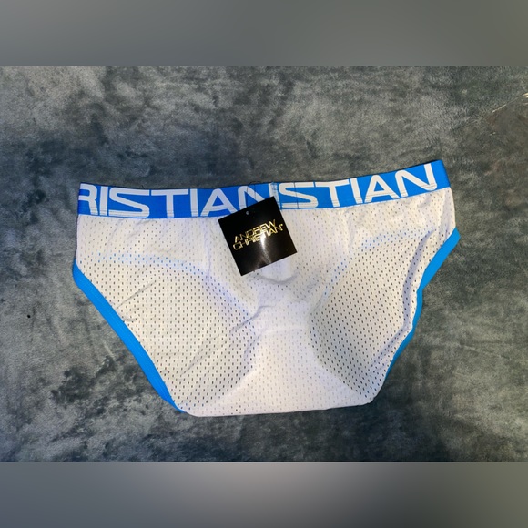 Andrew Christian Mesh Football Brief w/ Almost Naked - Picture 3 of 4
